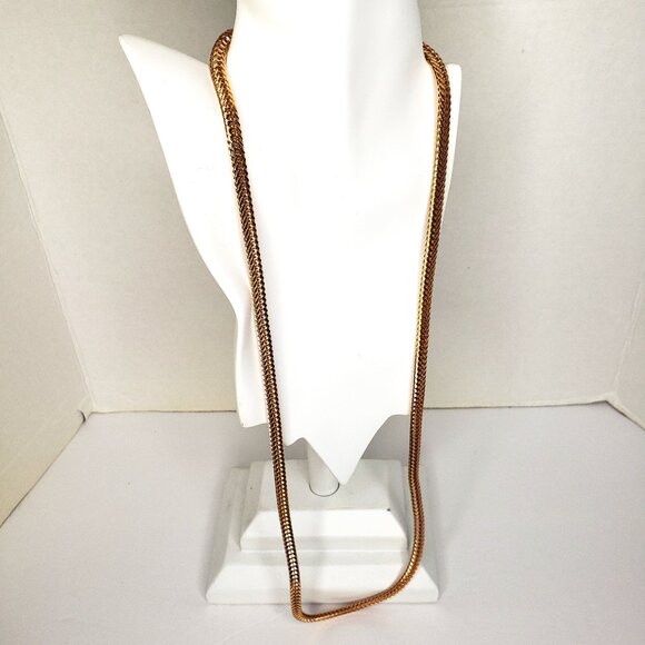 Milor Italy Bronze Necklace 36" Long Unisex - Picture 1 of 8